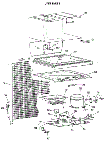 Unit Parts parts for Kenmore Refrigerator 363.8383110 (3638383110, 363 8383110) from AppliancePartsPros.com