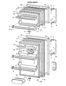 Door Parts parts for Kenmore Refrigerator 363.8385110 (3638385110, 363 8385110) from AppliancePartsPros.com