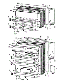 Door Parts parts for Kenmore Refrigerator 363.8684410 (3638684410, 363 8684410) from AppliancePartsPros.com