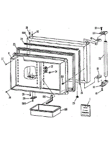 Freezer Door parts for Kenmore Refrigerator 363.8689780 (3638689780, 363 8689780) from AppliancePartsPros.com