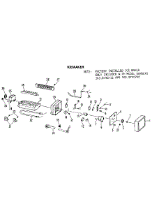Icemaker parts for Kenmore Refrigerator 363.8692712 (3638692712, 363 8692712) from AppliancePartsPros.com