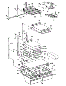 Shelf parts for Kenmore Refrigerator 363.8699610 (3638699610, 363 8699610) from AppliancePartsPros.com