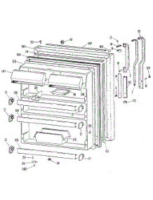 Fresh Food Door parts for Kenmore Refrigerator 363.8751511 (3638751511, 363 8751511) from AppliancePartsPros.com