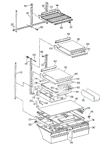 Shelf parts for Kenmore Refrigerator 363.8799680 (3638799680, 363 8799680) from AppliancePartsPros.com