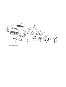 Icemaker Wr30x0318 parts for Kenmore Refrigerator 363.9557814 (3639557814, 363 9557814) from AppliancePartsPros.com