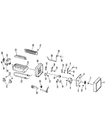 Icemaker parts for Kenmore Refrigerator 363.9601486 (3639601486, 363 9601486) from AppliancePartsPros.com