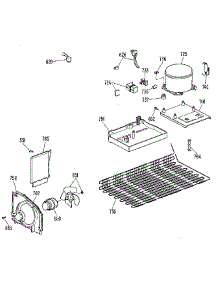 Unit parts for Kenmore Refrigerator 363.9604580 (3639604580, 363 9604580) from AppliancePartsPros.com