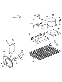 Unit parts for Kenmore Refrigerator 363.9614280 (3639614280, 363 9614280) from AppliancePartsPros.com