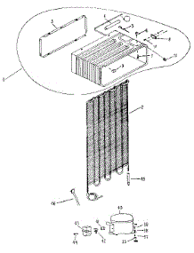 Unit parts for Kenmore Refrigerator 363.9620090 (3639620090, 363 9620090) from AppliancePartsPros.com