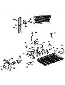 Unit Parts parts for Kenmore Refrigerator 363.9631335 (3639631335, 363 9631335) from AppliancePartsPros.com