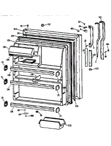 Fresh Food Door parts for Kenmore Refrigerator 363.9631375 (3639631375, 363 9631375) from AppliancePartsPros.com