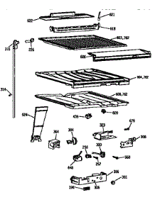 Compatrment Separator Parts parts for Kenmore Refrigerator 363.9631785 (3639631785, 363 9631785) from AppliancePartsPros.com