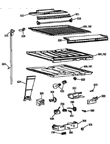 Compartment Separator Parts parts for Kenmore Refrigerator 363.9634728 (3639634728, 363 9634728) from AppliancePartsPros.com