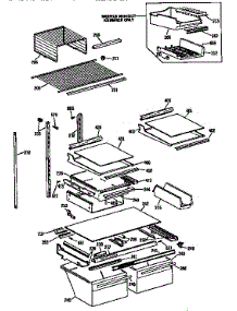 Shelf Parts parts for Kenmore Refrigerator 363.9635718 (3639635718, 363 9635718) from AppliancePartsPros.com