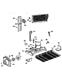 Unit Parts parts for Kenmore Refrigerator 363.9638516 (3639638516, 363 9638516) from AppliancePartsPros.com