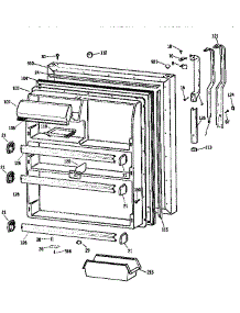 Fresh Food Door parts for Kenmore Refrigerator 363.9651510 (3639651510, 363 9651510) from AppliancePartsPros.com