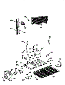 Unit parts for Kenmore Refrigerator 363.9651581 (3639651581, 363 9651581) from AppliancePartsPros.com