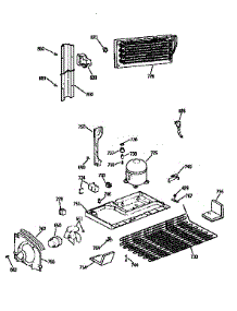 Unit Parts parts for Kenmore Refrigerator 363.9651619 (3639651619, 363 9651619) from AppliancePartsPros.com
