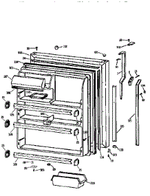 Fresh Food Door parts for Kenmore Refrigerator 363.9651681 (3639651681, 363 9651681) from AppliancePartsPros.com