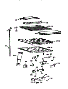 Compartment Separator parts for Kenmore Refrigerator 363.9652724 (3639652724, 363 9652724) from AppliancePartsPros.com