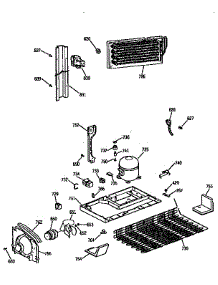 Unit parts for Kenmore Refrigerator 363.9655712 (3639655712, 363 9655712) from AppliancePartsPros.com
