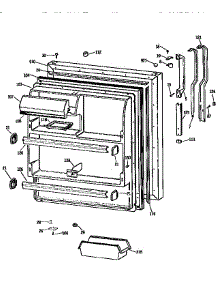 Fresh Food Door parts for Kenmore Refrigerator 363.9658514 (3639658514, 363 9658514) from AppliancePartsPros.com