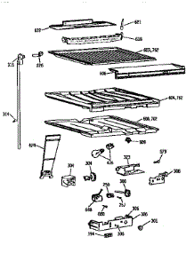 Compartment Separator parts for Kenmore Refrigerator 363.9658581 (3639658581, 363 9658581) from AppliancePartsPros.com