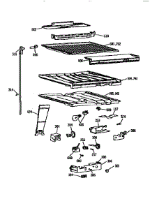 Compartment Separator parts for Kenmore Refrigerator 363.9659614 (3639659614, 363 9659614) from AppliancePartsPros.com