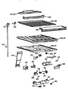 Compartment Separator parts for Kenmore Refrigerator 363.9671681 (3639671681, 363 9671681) from AppliancePartsPros.com