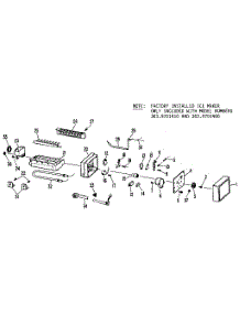 Icemaker parts for Kenmore Refrigerator 363.9701480 (3639701480, 363 9701480) from AppliancePartsPros.com