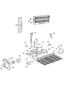 Unit parts for Kenmore Refrigerator 363.9701711 (3639701711, 363 9701711) from AppliancePartsPros.com