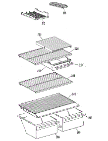 Shelf parts for Kenmore Refrigerator 363.9704511 (3639704511, 363 9704511) from AppliancePartsPros.com