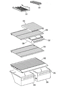 Shelf parts for Kenmore Refrigerator 363.9706502 (3639706502, 363 9706502) from AppliancePartsPros.com