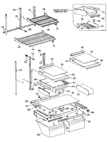 Shelf parts for Kenmore Refrigerator 363.9712782 (3639712782, 363 9712782) from AppliancePartsPros.com