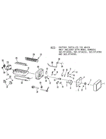 Icemaker parts for Kenmore Refrigerator 363.9714280 (3639714280, 363 9714280) from AppliancePartsPros.com