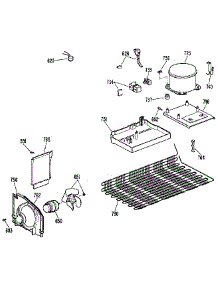 Unit parts for Kenmore Refrigerator 363.9716590 (3639716590, 363 9716590) from AppliancePartsPros.com