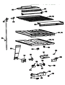 Compartment Separator Parts parts for Kenmore Refrigerator 363.9734727 (3639734727, 363 9734727) from AppliancePartsPros.com