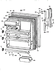 Fresh Food Door parts for Kenmore Refrigerator 363.9751612 (3639751612, 363 9751612) from AppliancePartsPros.com