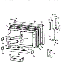 Freezer Door parts for Kenmore Refrigerator 363.9752781 (3639752781, 363 9752781) from AppliancePartsPros.com