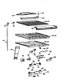 Compartment Separator parts for Kenmore Refrigerator 363.9759611 (3639759611, 363 9759611) from AppliancePartsPros.com