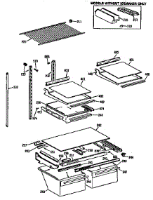 Shelf parts for Kenmore Refrigerator 363.9761611 (3639761611, 363 9761611) from AppliancePartsPros.com
