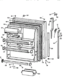 Fresh Food Door parts for Kenmore Refrigerator 363.9761621 (3639761621, 363 9761621) from AppliancePartsPros.com