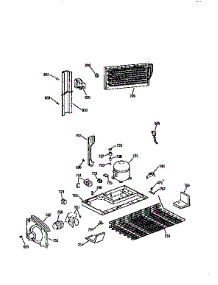 Unit parts for Kenmore Refrigerator 363.9761674 (3639761674, 363 9761674) from AppliancePartsPros.com