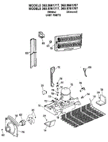 Unit Parts parts for Kenmore Refrigerator 363.9761717 (3639761717, 363 9761717) from AppliancePartsPros.com