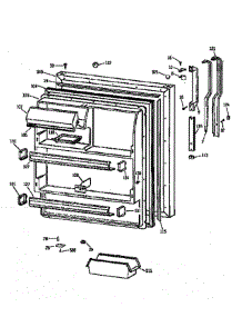 Refrigerator Door parts for Kenmore Refrigerator 363.9764781 (3639764781, 363 9764781) from AppliancePartsPros.com
