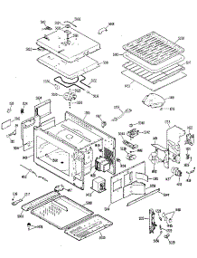 Interior Parts parts for Kenmore Microwave 363.JET322G01 (363JET322G01, 363 JET322G01) from AppliancePartsPros.com