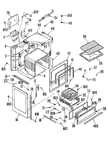 Main Body parts for Kenmore Range 363.JGSC08GEK1 (363JGSC08GEK1, 363 JGSC08GEK1) from AppliancePartsPros.com