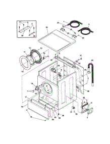 Panels / Hoses parts for Kenmore Washer 417.29042990 (41729042990, 417 29042990) from AppliancePartsPros.com