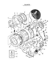 Tub And Motor parts for Frigidaire Washer 41739022890 from AppliancePartsPros.com