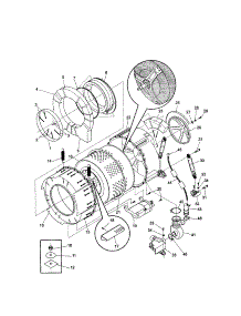 Tub parts for Kenmore Washer 417.41042000 (41741042000, 417 41042000) from AppliancePartsPros.com